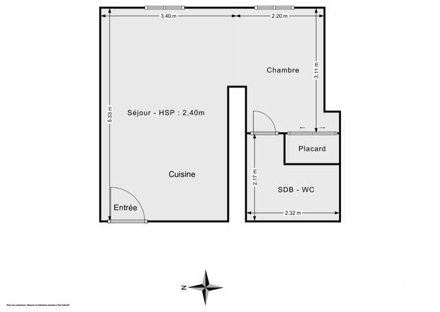 Appartement Studio à vendre - 1 pièce - 30.0 m2 - PARIS - 75011 - ILE-DE-FRANCE - Century 21 Chorus