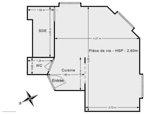 Appartement Studio à vendre - 1 pièce - 24.0 m2 - PARIS - 75012 - ILE-DE-FRANCE - Century 21 Chorus
