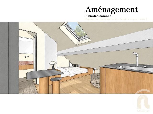 Appartement F1 à vendre PARIS