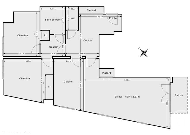 Appartement F3 à vendre - 3 pièces - 72.1 m2 - PARIS - 75012 - ILE-DE-FRANCE - Century 21 Chorus