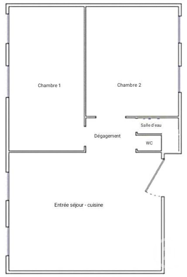 Appartement F2 à vendre - 3 pièces - 48.09 m2 - PARIS - 75012 - ILE-DE-FRANCE - Century 21 Chorus