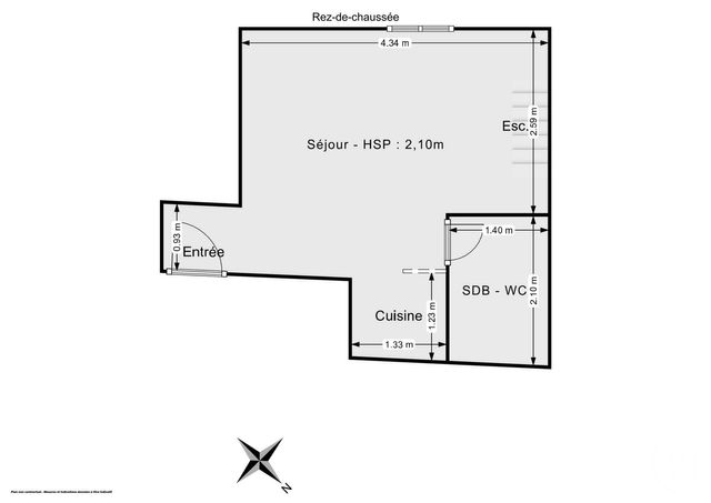 Appartement Studio à vendre - 1 pièce - 20.79 m2 - PARIS - 75020 - ILE-DE-FRANCE - Century 21 Chorus